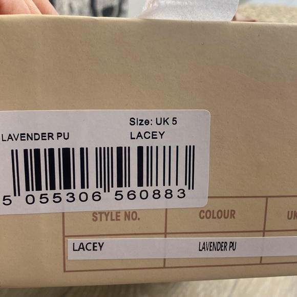 Public Desire Lacey Sandals US7 lavender - Picture 7 of 7